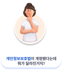 개인정보보호법이 개정됐다는데 뭐가 달라진거지?